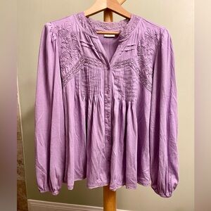 Lavish Lavender Floral Blouse